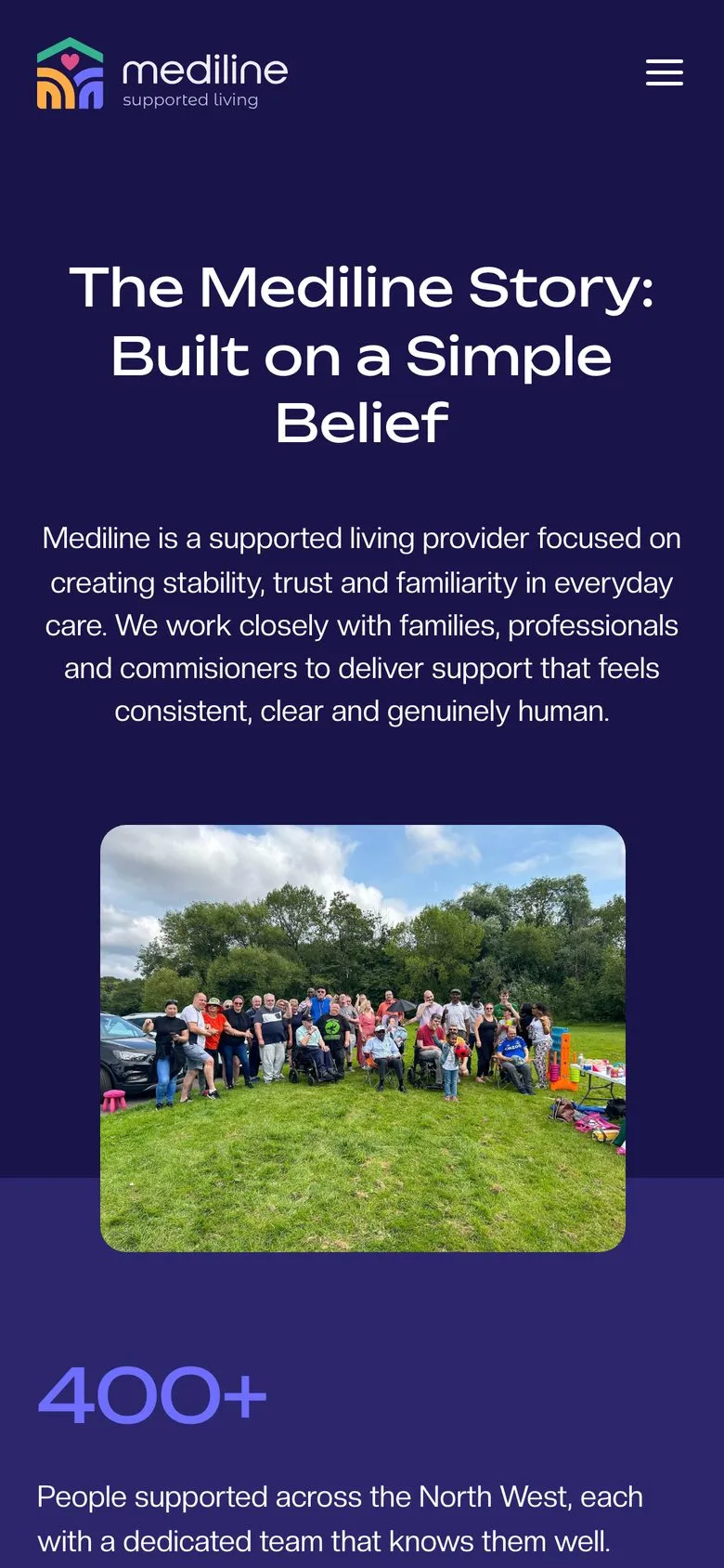 Mediline Supported Living on a phone: our story